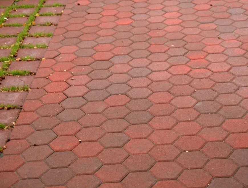 Соты - вибролитая тротуарная плитка