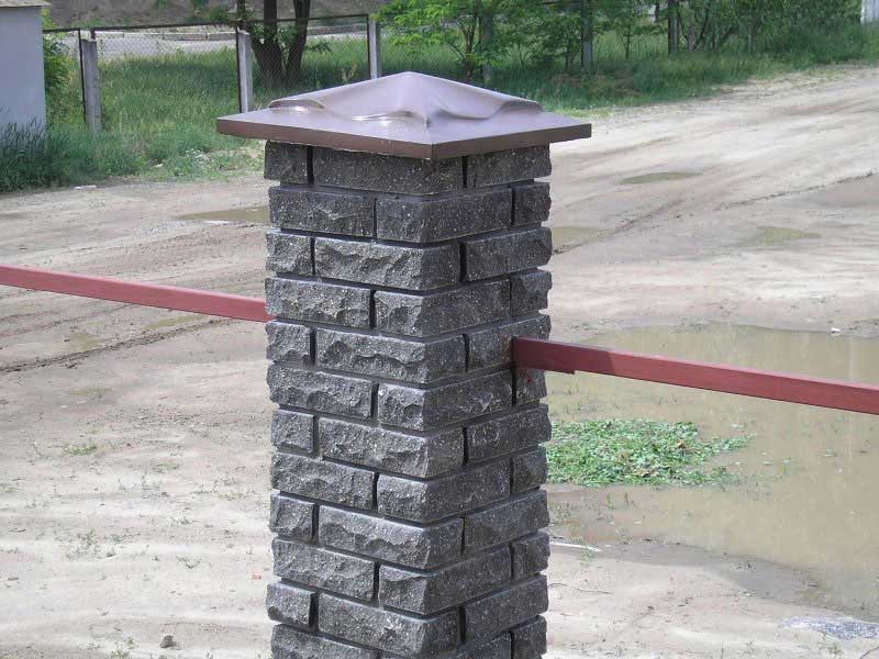 Колпаки на столбы забор бетонные